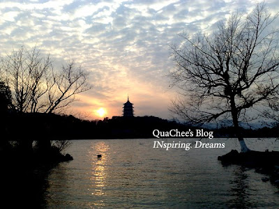 hangzhou west lake sunset
