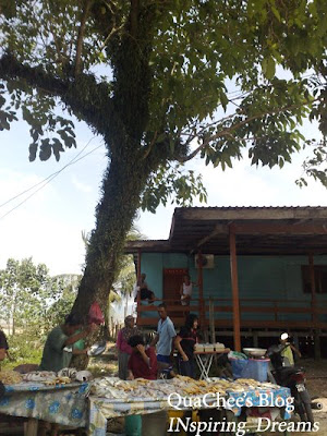 kuching kampung buntal stall tree