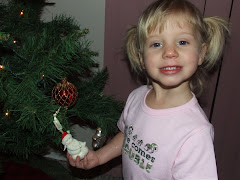 Jayda and her Xmas ornament