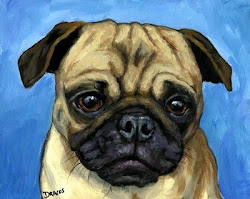 pug painting dog dottie dracos paintings acrylic lola dottiedracos pugs another ceramic painted pig terrier bull english sculptures