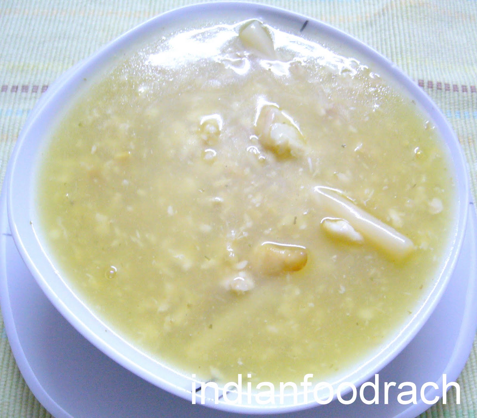 INDIAN FOOD Fish and asparagus soup