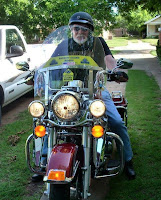 Dad riding in after 208 miles