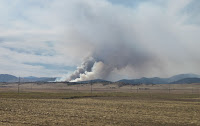 Reservoir Road Fire from near Fort Collins, CO