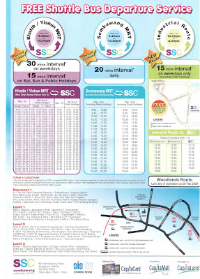 Lady Jan's Neverland: Sembawang Shopping Centre Shuttle Bus Schedule