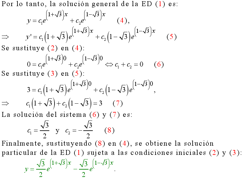 Cálculo21: Solución general de una ecuación diferencial homogénea con