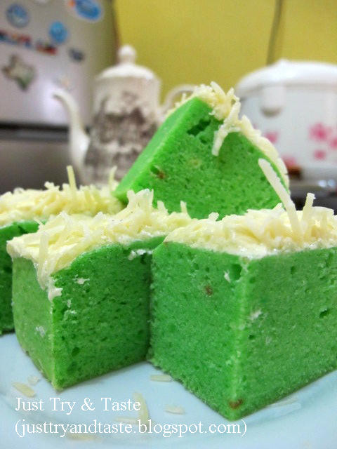 Resep Brownies Kukus Keju Pandan JTT