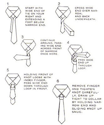 step by step how to tie a necktie