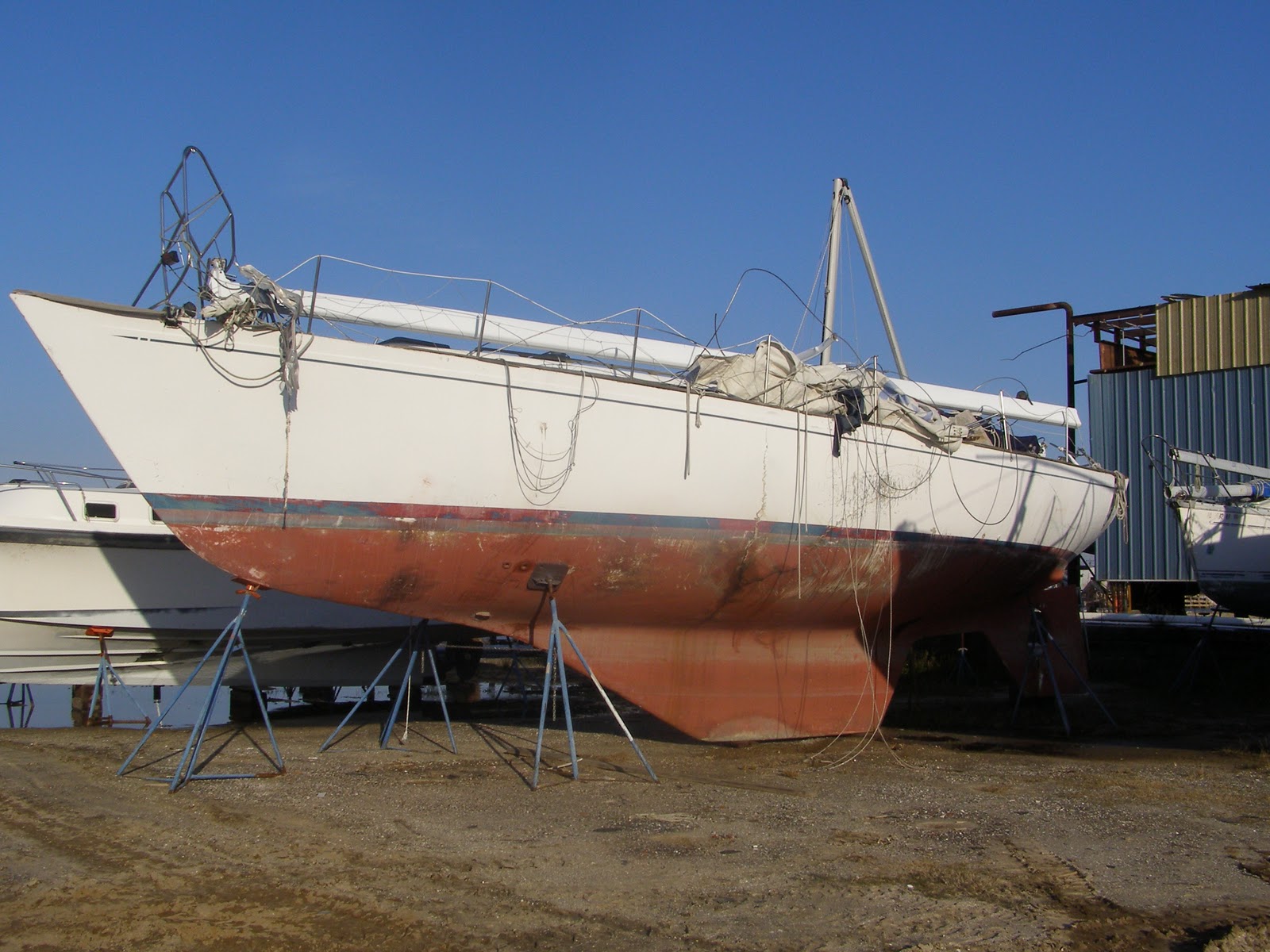 sailboat rebuild project