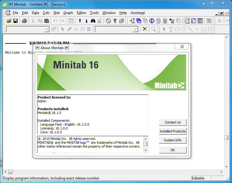 Minitab 14 free. download full version
