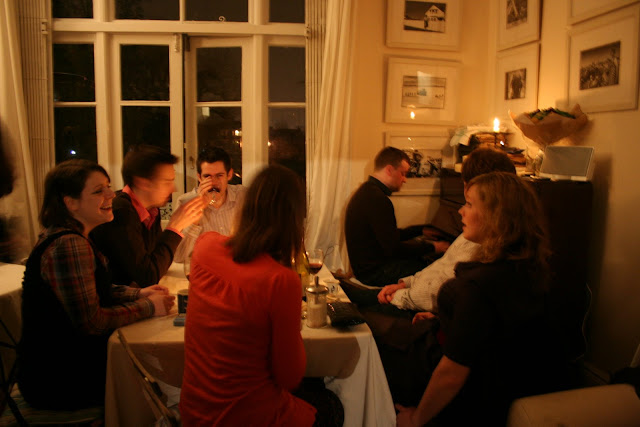 Chris Pople of Cheese and Biscuits plays 'Rocket Man' on the piano