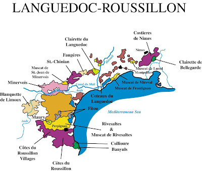 We Study Wine: Languedoc Roussillon Sub Regions Map