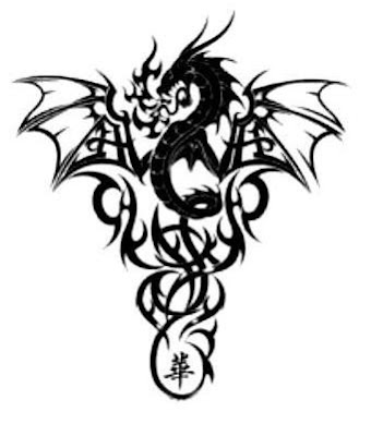 Tattoos: Dragon Tribal tattoos