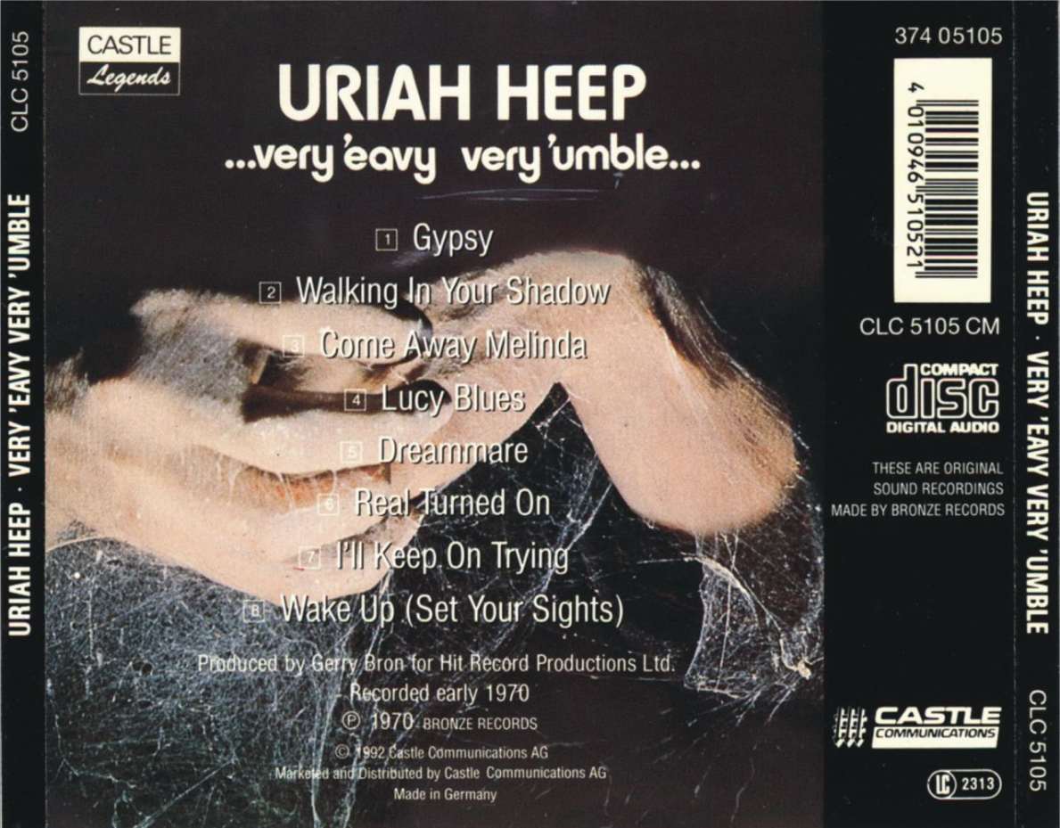 Musicotherapia Uriah Heep Very Eavy Very Umble 1970