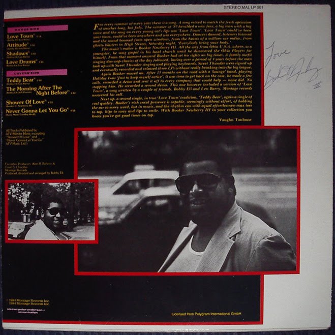 Booker Newbury III - Love Town 1983 - Signature 1