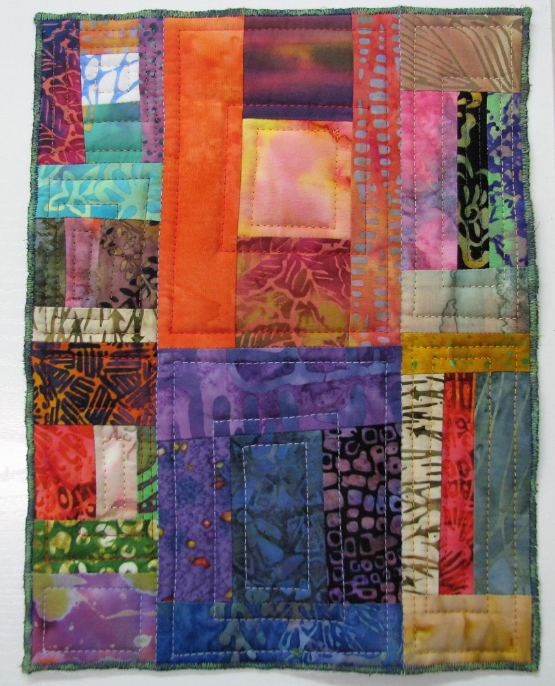 Exuberant Color Just in time, Friday Journal Quilt