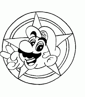 Super Mario brothers color pages, free printable Super Mario color pages