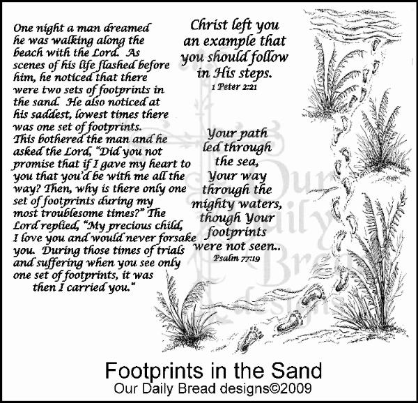 Footprints In The Sand Poem