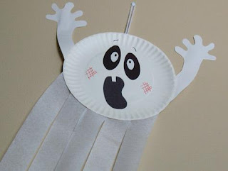 Busy Crafting...: How to Make a Halloween Paper Plate Ghost