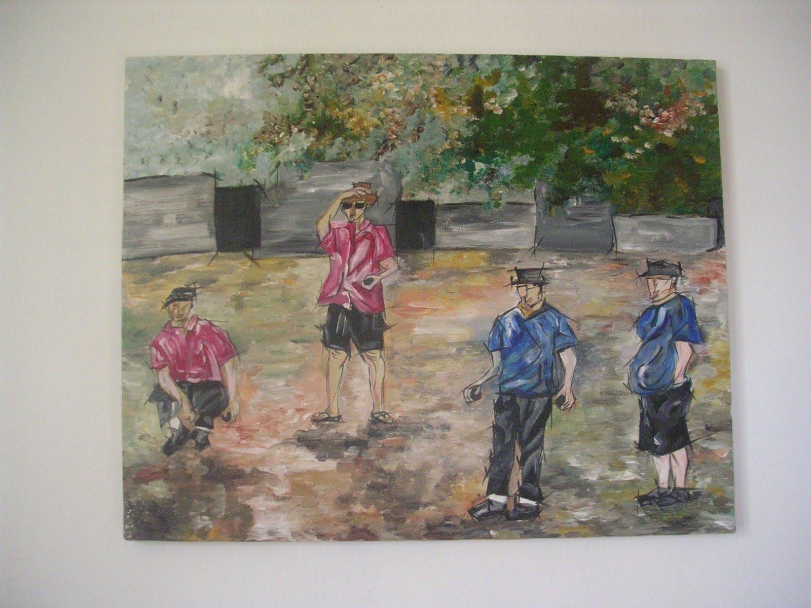 Gravure J. Carlton & Gault – Les Joueurs De Pétanque – Bon état
