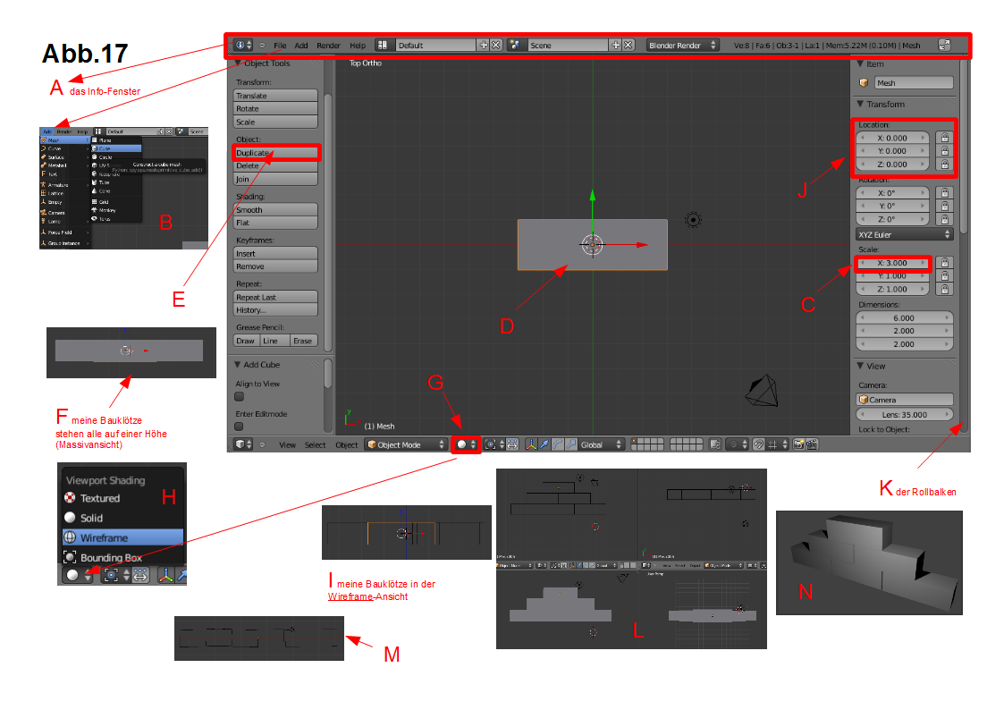 Blender 3D für Jedermann Objekte massiv oder als
