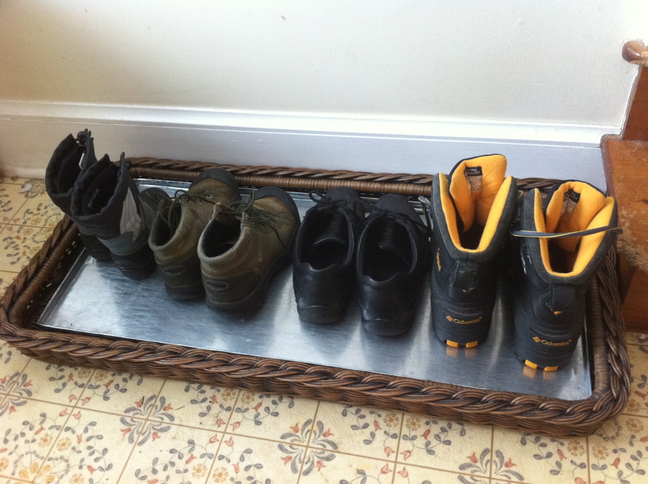 Uncategorized Shoe Basket super savvy mommy the basket lady wicker shoe tray review i have a large mudroom and really love that it is laminate because easy to clean also color of matche