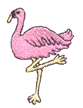 Small pink flamingos clip art