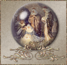 Lovely animated nativity clip art picture