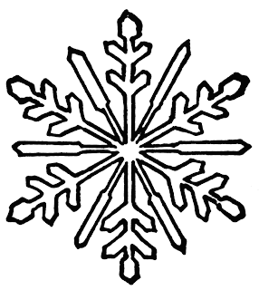 Winter snowflake clip art graphic images
