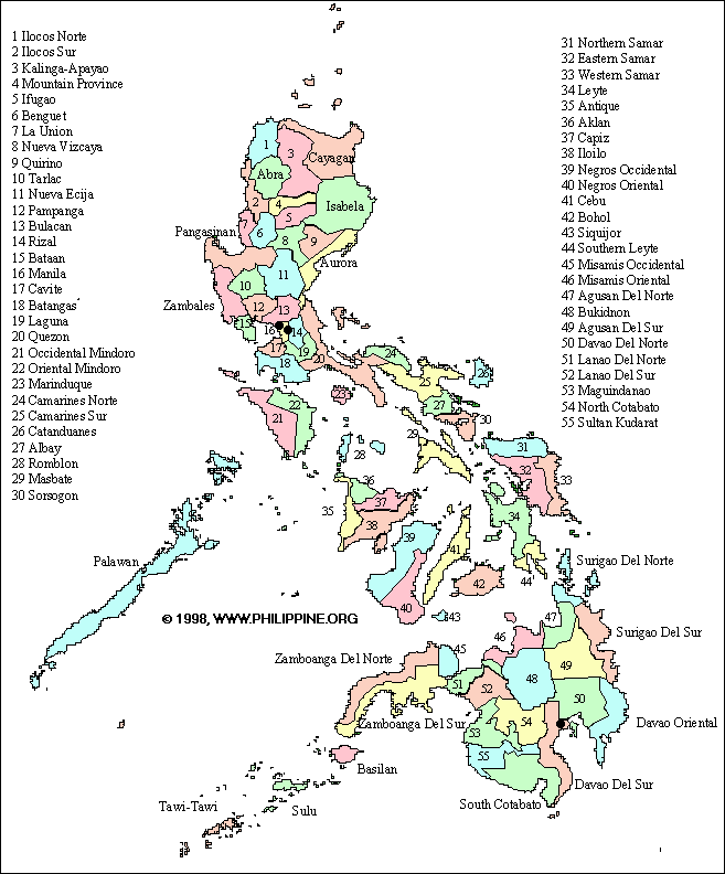 Printable Map Of The Philippines