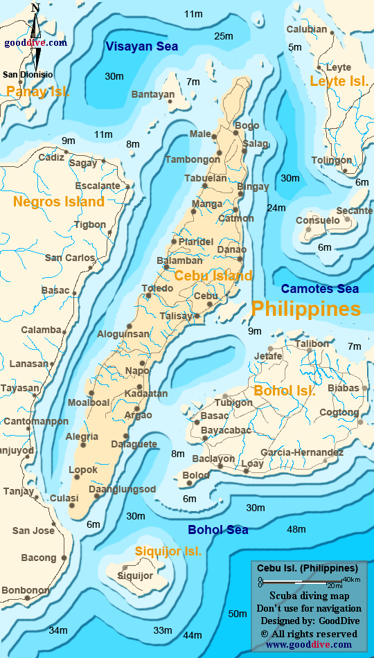 Cebu Island Maps - Free Printable Maps