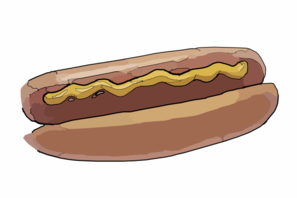 More mustard hot dogs clipart pictures