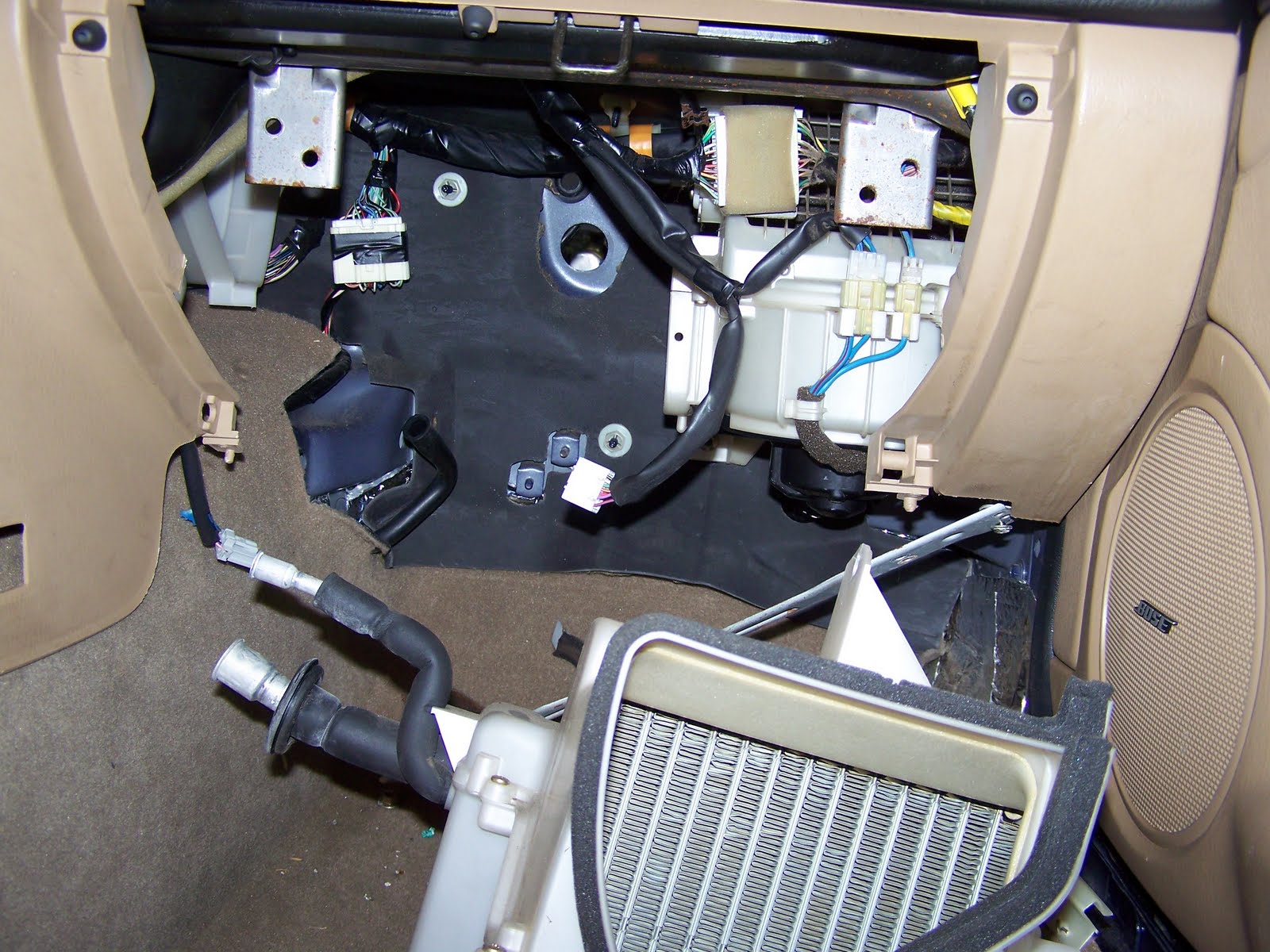 Brooksie's Miata build LS: Wiring Harness through tohe firewall