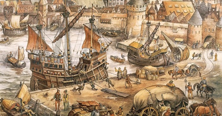 Was Ist Die Hanse Im Mittelalter PoMeWe - POpuläre MEdien-WElten: Schulwandbild - Mittelalter (Hanse)