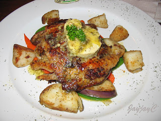 Tangier Butterfish - grill butterfish with mixed grilled veggie topped with melted butter