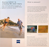 Zeiss brochure on cataract and the ZO aspheric intraocular lenses