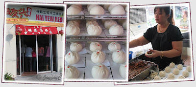Hai Yew Heng at Tanjung Sepat, producing and selling steamed Chinese buns or 'pau'