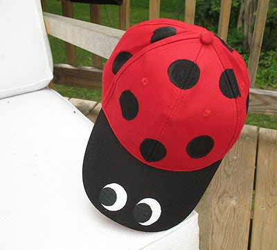 ladybug baseball hat crafts by amanda