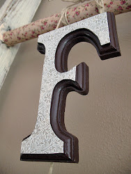 decoupage shabby chic wooden fabric ladder decoupaged letter