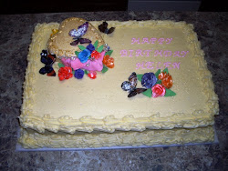 Birthday Butterfly Sheet Cake