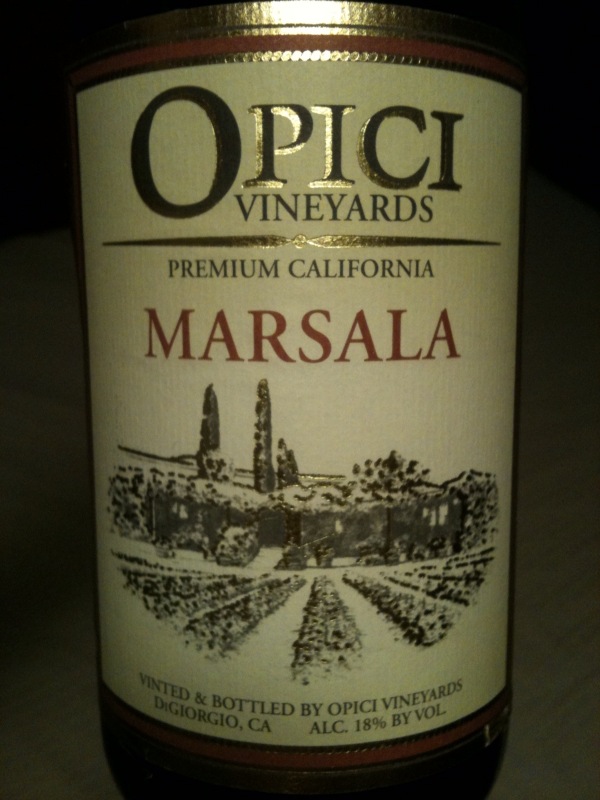 Spirit of Wine *** Opici Marsala, CA Wine Tasting & Review
