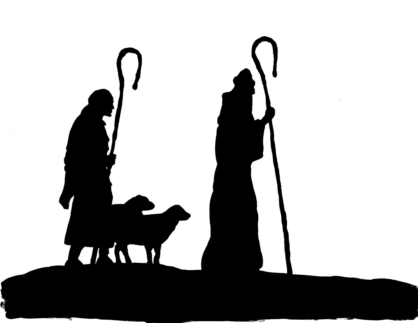free black and white nativity scene clipart - photo #36