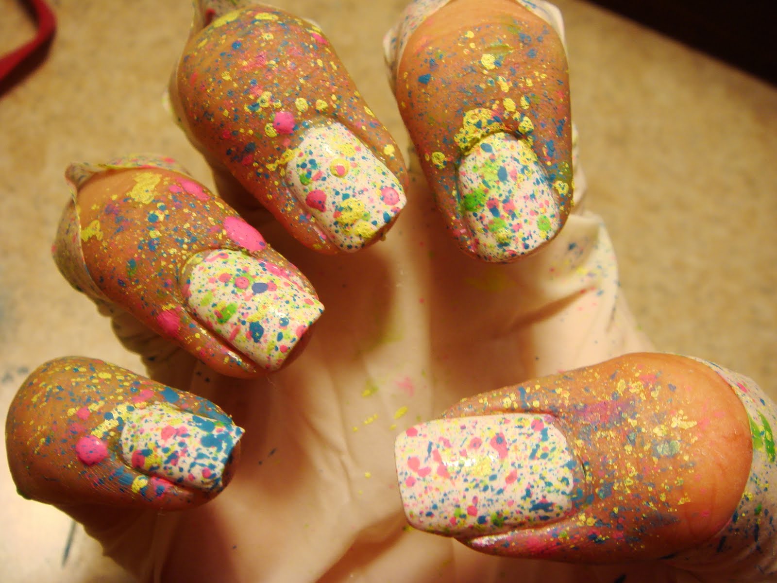 4. Splatter Paint Nails - wide 6