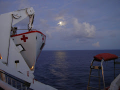 Full moon on the Pacific