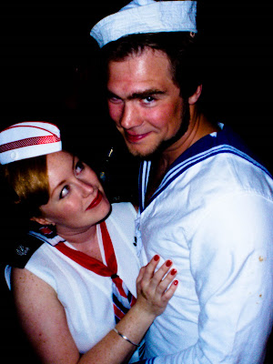 1950s sailor couple