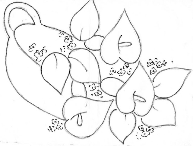risco pintura em tecido flores pintura em tecido flores risco para pintar copos de leite