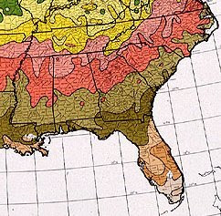 Piedmont Gardener North Carolina And South East Hardiness Zone Map North Carolina And South East Hardiness Zone Map