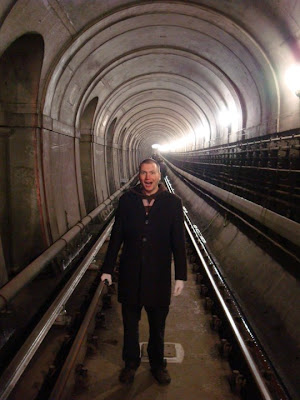 Me in the Rotherhithe tunnel