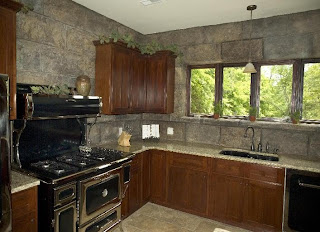 Kitchen Wall Covering Insulated Concrete Forms, ICFs,Decorative Concrete - Wall Coverings