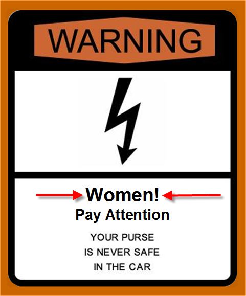 warning to women pumping gas