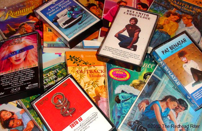 Harlequin Romances and cassette tapes